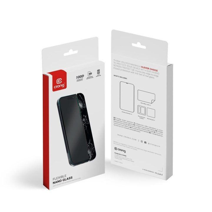 Apsauginis stiklas iPhone 15 Pro Crong Nano Glass