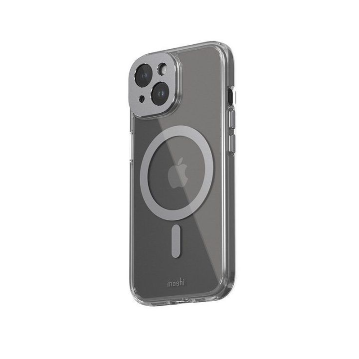 Moshi iGlaze MagSafe dėklas iPhone 15, pilkas