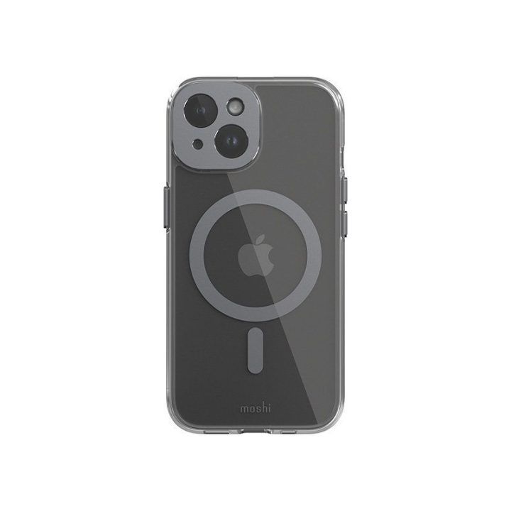 Moshi iGlaze MagSafe dėklas iPhone 15, pilkas