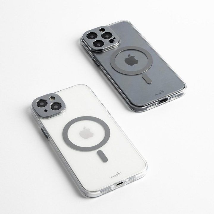 Moshi iGlaze MagSafe dėklas iPhone 15, pilkas