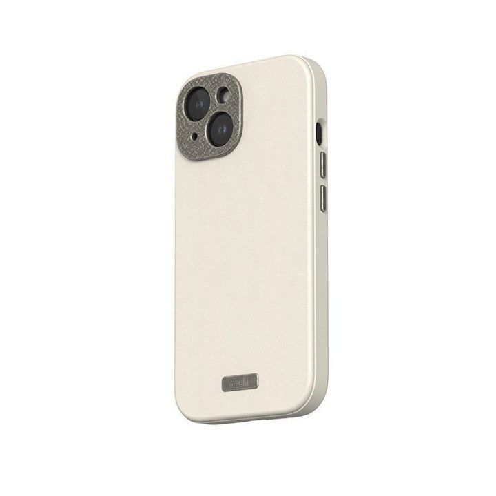 Moshi Napa MagSafe dėklas iPhone 15, Eggnog White