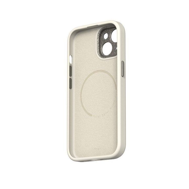 Moshi Napa MagSafe dėklas iPhone 15, Eggnog White