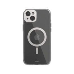 Moshi iGlaze MagSafe dėklas iPhone 15 Plus, sidabro spalvos