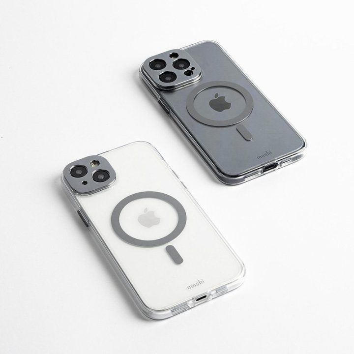 Moshi iGlaze MagSafe dėklas iPhone 15 Plus, pilkas