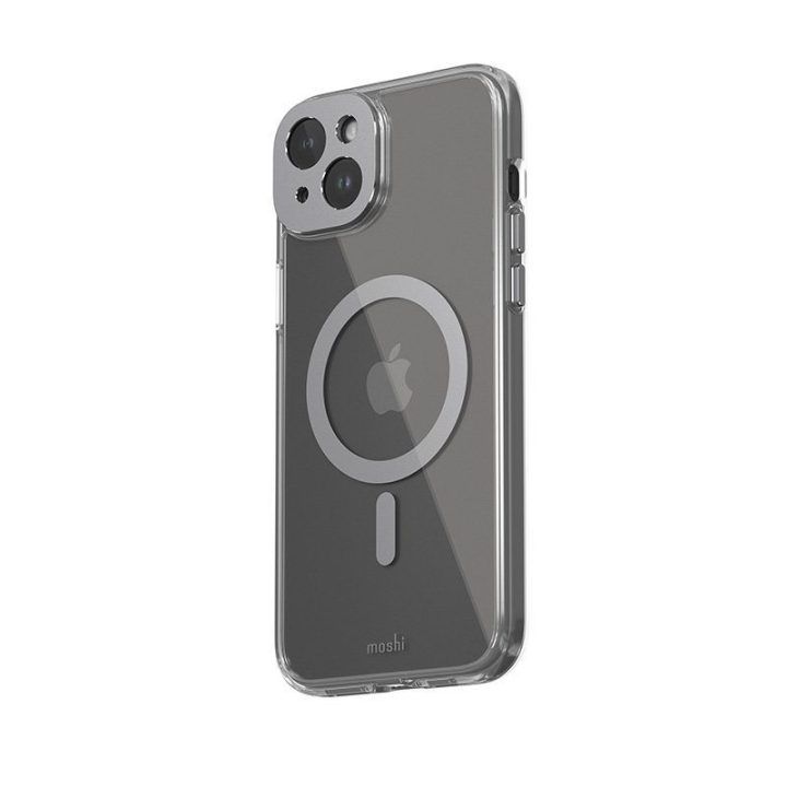 Moshi iGlaze MagSafe dėklas iPhone 15 Plus, pilkas