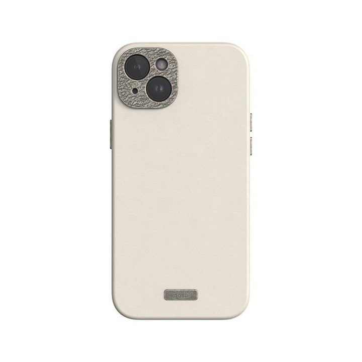 Moshi Napa MagSafe dėklas iPhone 15 Plus, Eggnog White