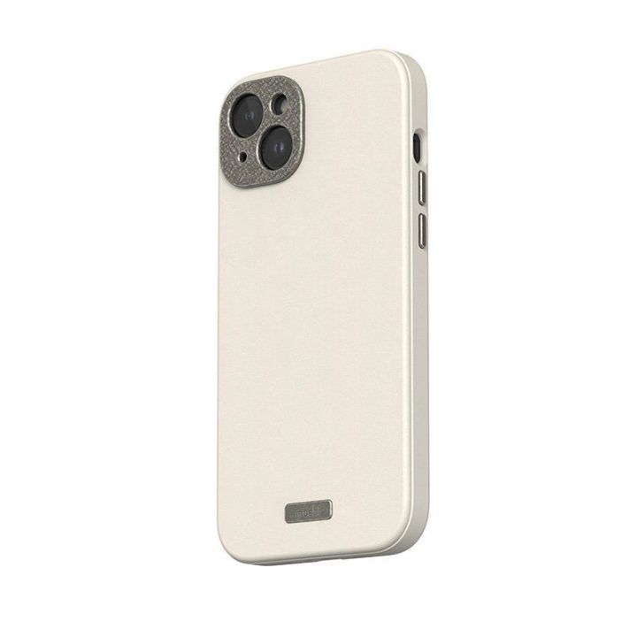Moshi Napa MagSafe dėklas iPhone 15 Plus, Eggnog White