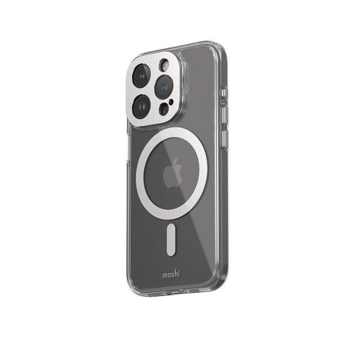 Moshi iGlaze MagSafe dėklas iPhone 15 Pro, permatomas
