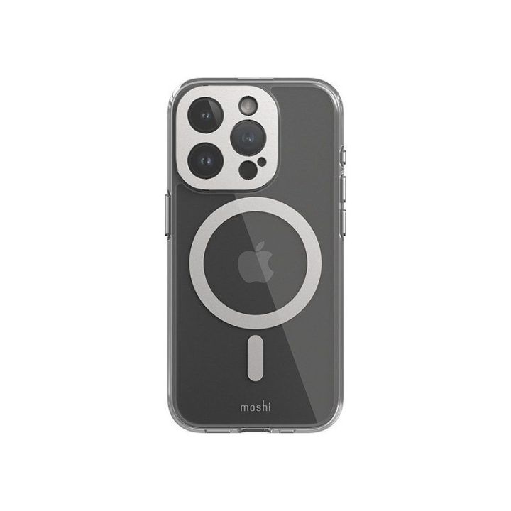 Moshi iGlaze MagSafe dėklas iPhone 15 Pro, permatomas