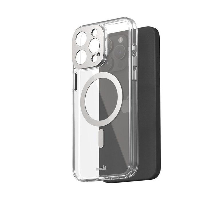 Moshi iGlaze MagSafe dėklas iPhone 15 Pro Max, permatomas
