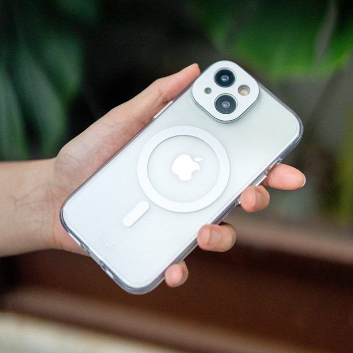 Moshi iGlaze MagSafe dėklas iPhone 15 Pro Max, permatomas