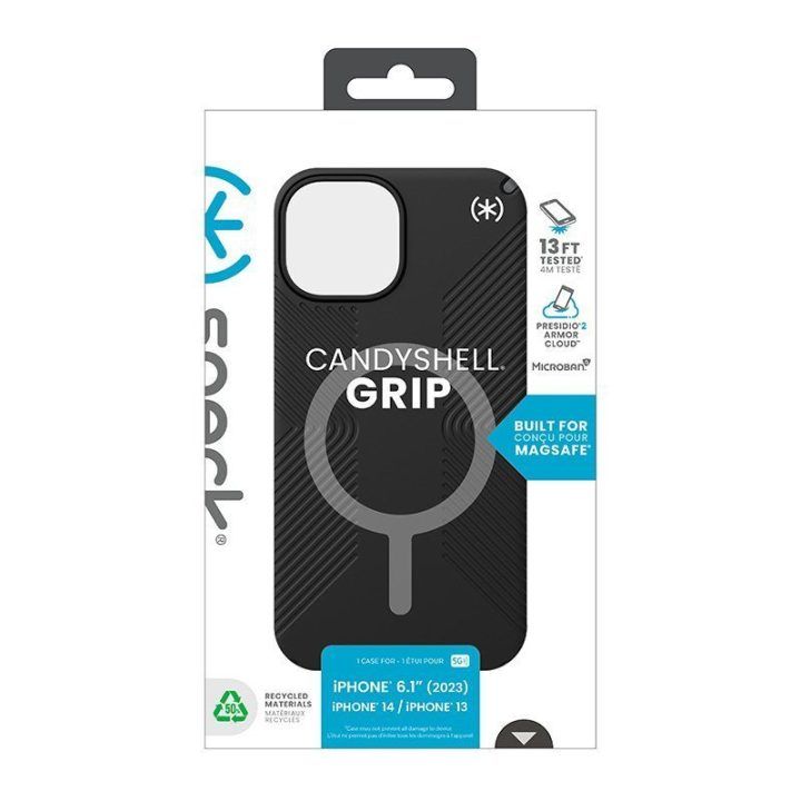Dėklas iPhone 17e/16e/15/14/13 Speck Presidio2 Grip MagSafe juodas