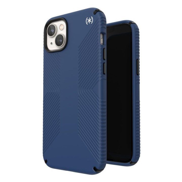 Dėklas Speck Presidio2 Grip MagSafe iPhone 15 Plus / 14 Plus, mėlynas