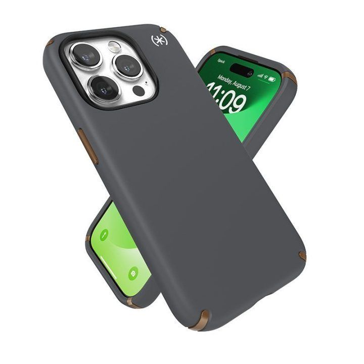 Dėklas iPhone 15 Pro Speck Presidio2 Pro MagSafe, pilkas