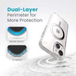 Dėklas Speck Presidio Perfect-Clear MagSafe iPhone 17e/16e/15/14/13