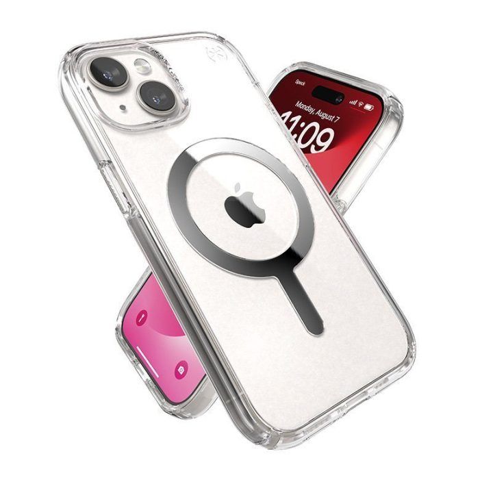Dėklas Speck Presidio Perfect-Clear MagSafe iPhone 17e/16e/15/14/13