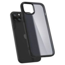 Dėklas Spigen Ultra Hybrid, juodas, iPhone 15