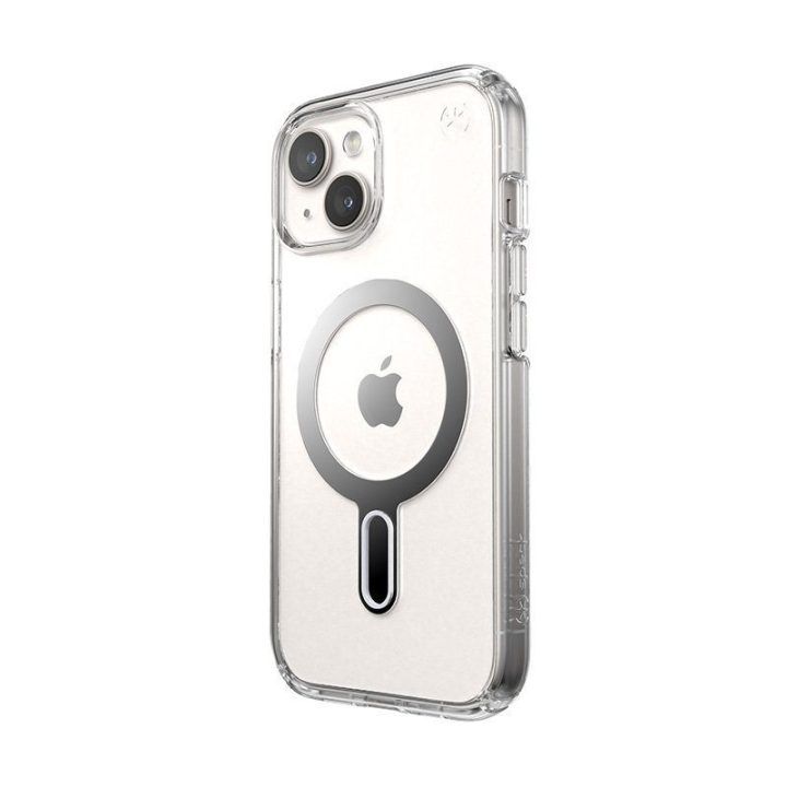 Dėklas Speck Presidio Perfect-Clear ClickLock & MagSafe iPhone 17e / 16e / 15 / 14 / 13, permatomas