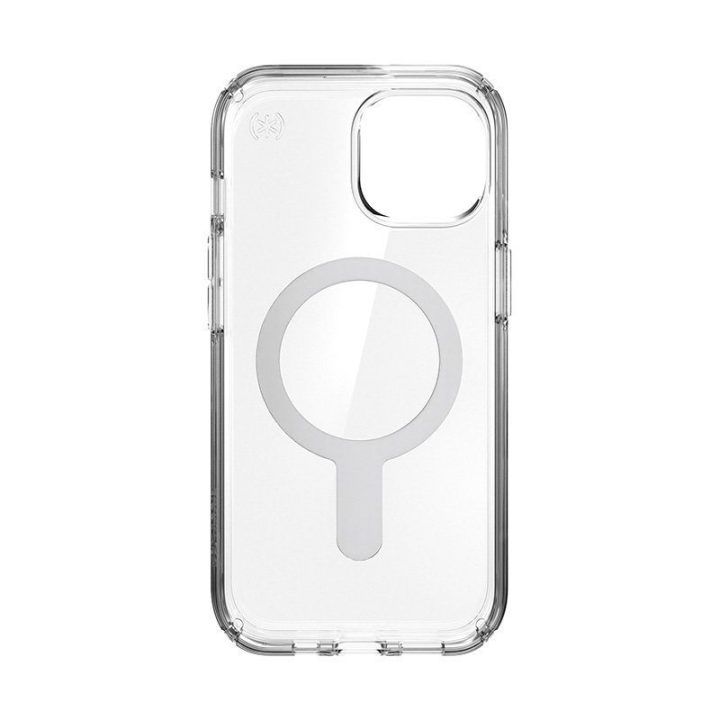Dėklas Speck Presidio Perfect-Clear ClickLock & MagSafe iPhone 17e / 16e / 15 / 14 / 13, permatomas