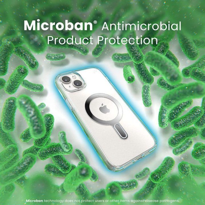 Permatomas dėklas Speck Presidio Perfect-Clear ClickLock MagSafe iPhone 15 Plus / 14 Plus