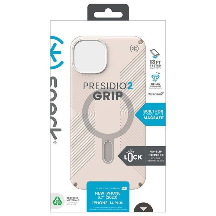Dėklas iPhone 15 Plus / 14 Plus Speck Presidio2 Grip, rudas