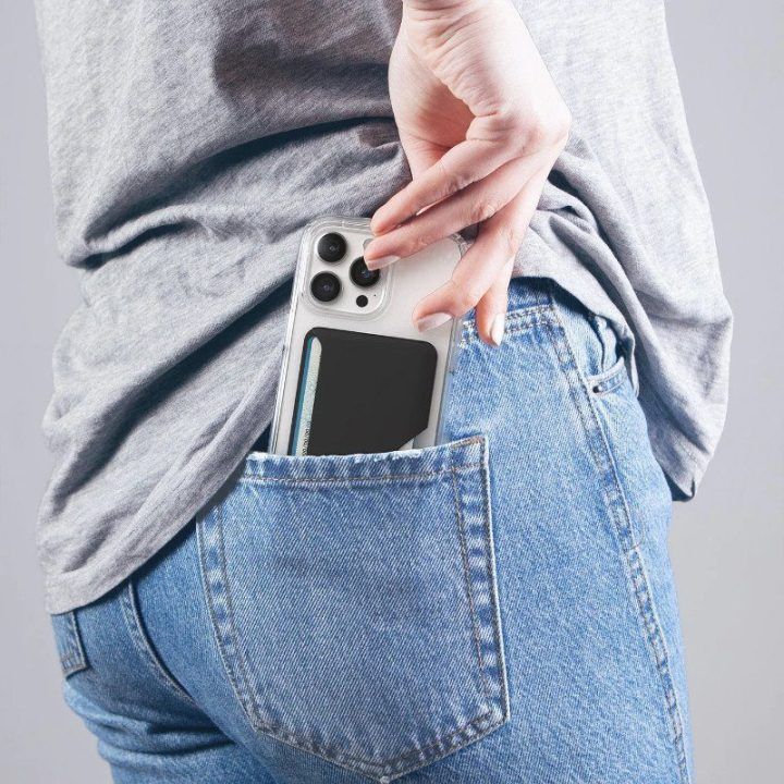 MagSafe piniginė Speck ClickLock, juoda