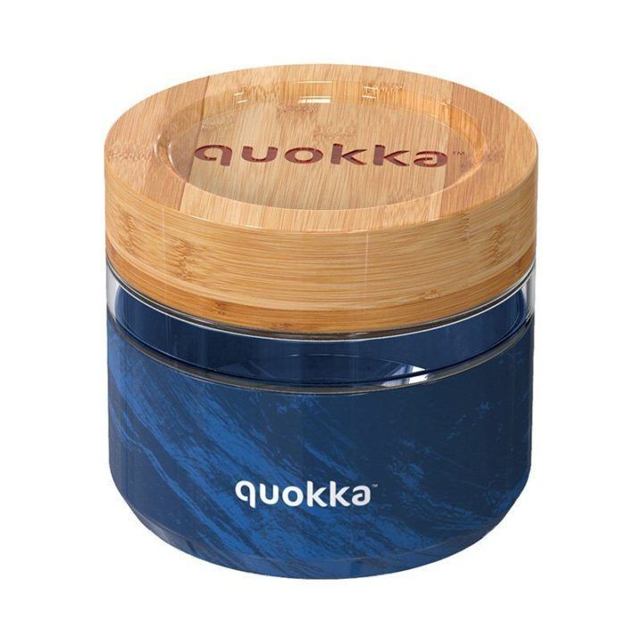 Stiklinė maisto dėžutė 500 ml Quokka Deli Wood Grain