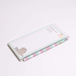 Pusheen magnetinis užrašų bloknotas 10 x 21 cm su pieštuku