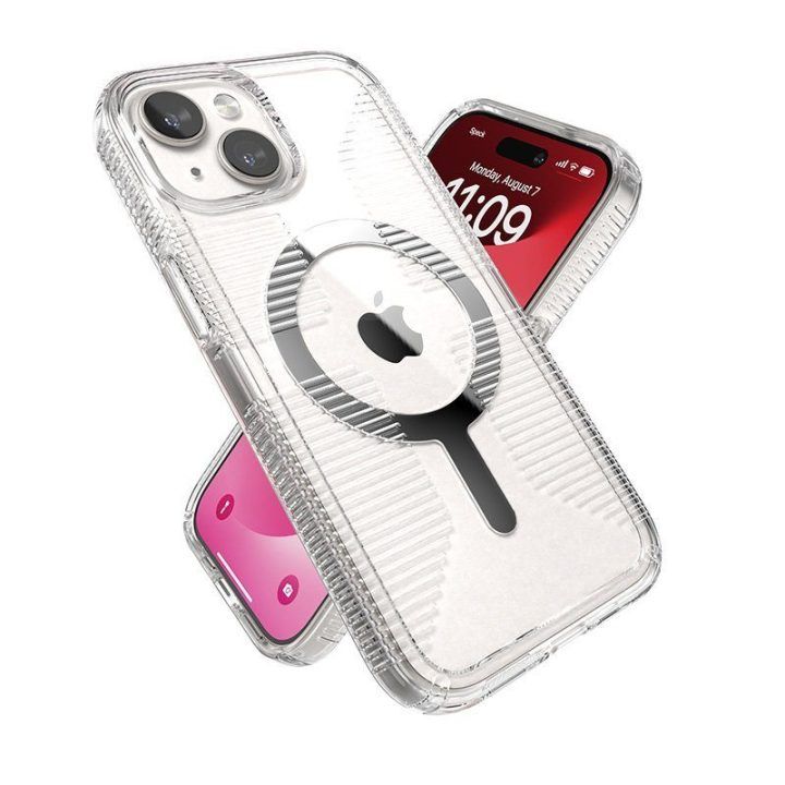Permatomas dėklas iPhone 17e / 16e / 15 / 14 / 13 Speck Gemshell Grip