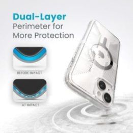Permatomas dėklas iPhone 15 Plus / 14 Plus Speck Gemshell Grip MagSafe