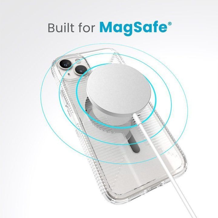 Permatomas dėklas iPhone 15 Plus / 14 Plus Speck Gemshell Grip MagSafe