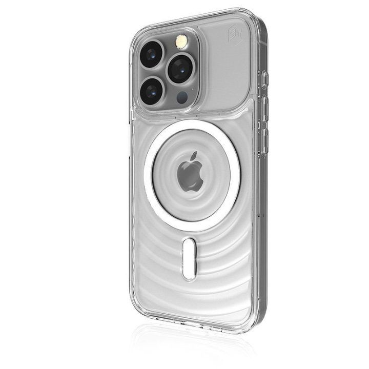 Permatomas dėklas iPhone 15 STM Reawaken Ripple MagSafe