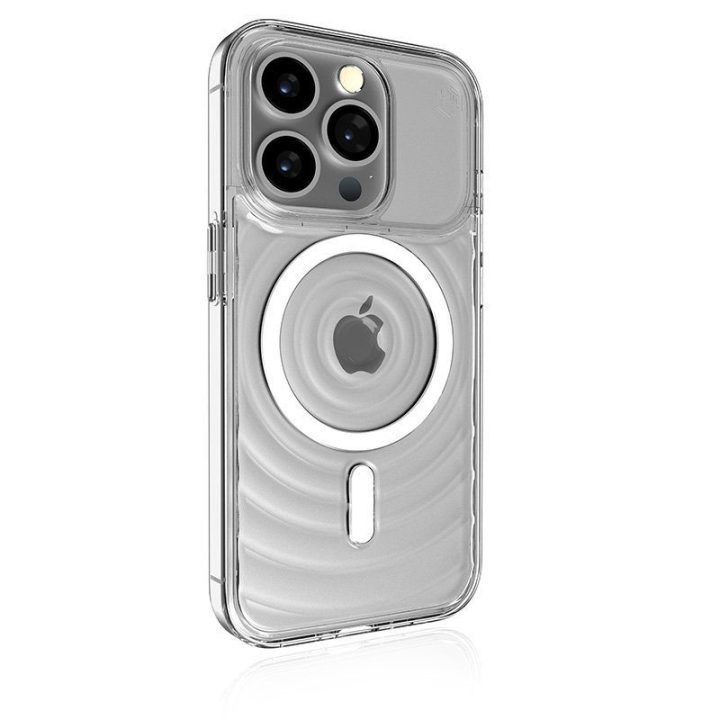 Permatomas dėklas iPhone 15 STM Reawaken Ripple MagSafe