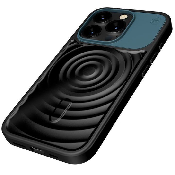 Dėklas iPhone 15 Pro STM Reawaken Ripple MagSafe, juodas