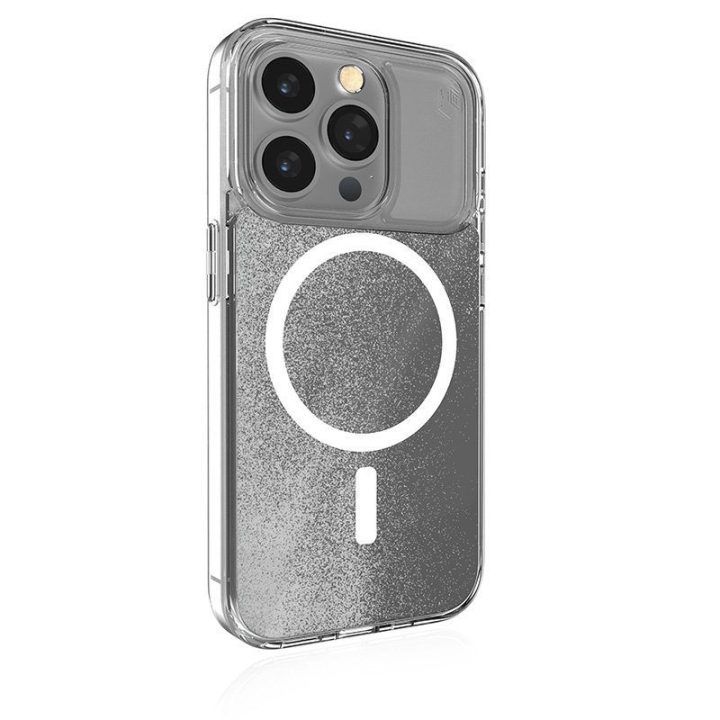 STM Relax Sand MagSafe dėklas iPhone 15, permatomas baltas