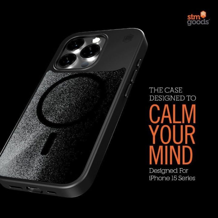 Dėklas iPhone 15 Pro Max STM Relax Sand, permatomas/baltas