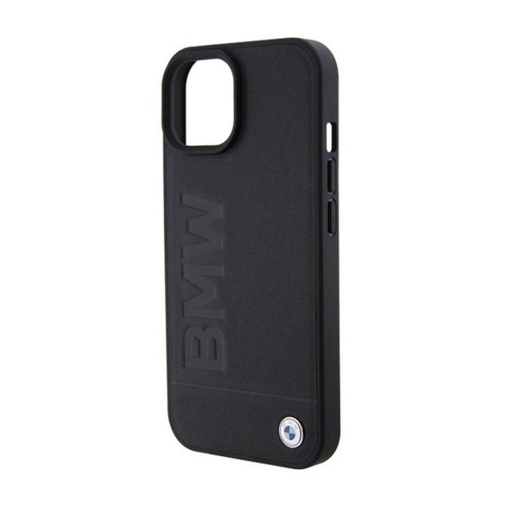 BMW odinis dėklas iPhone 15 Plus, juodas