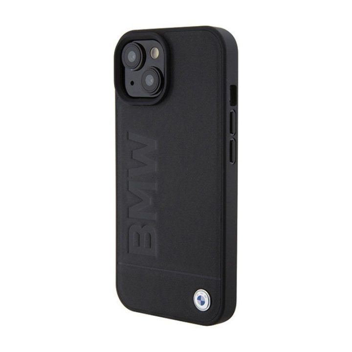 BMW odinis dėklas iPhone 15 Plus, juodas