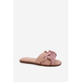 Smėlio spalvos basutės su kaspinu Step in style