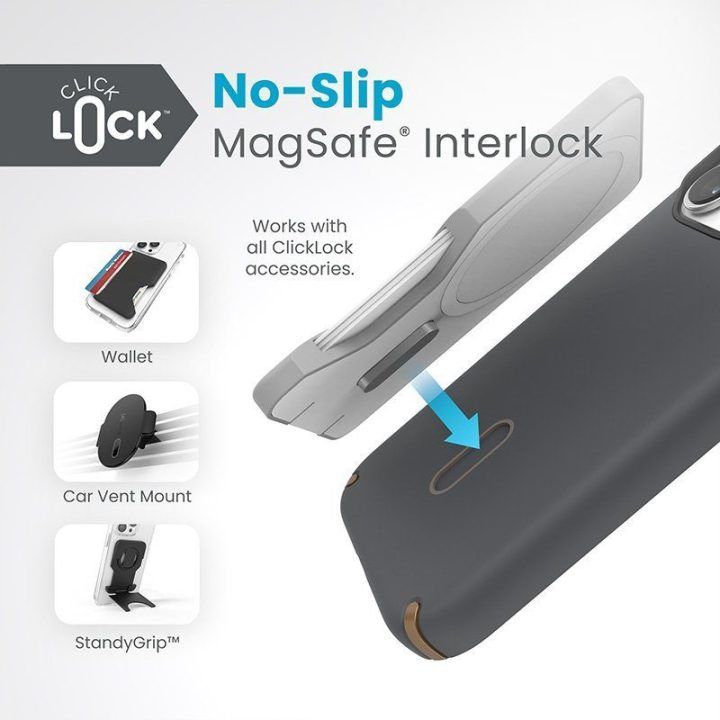 Dėklas iPhone 15 Pro Speck Presidio2 Pro Charcoal Gray