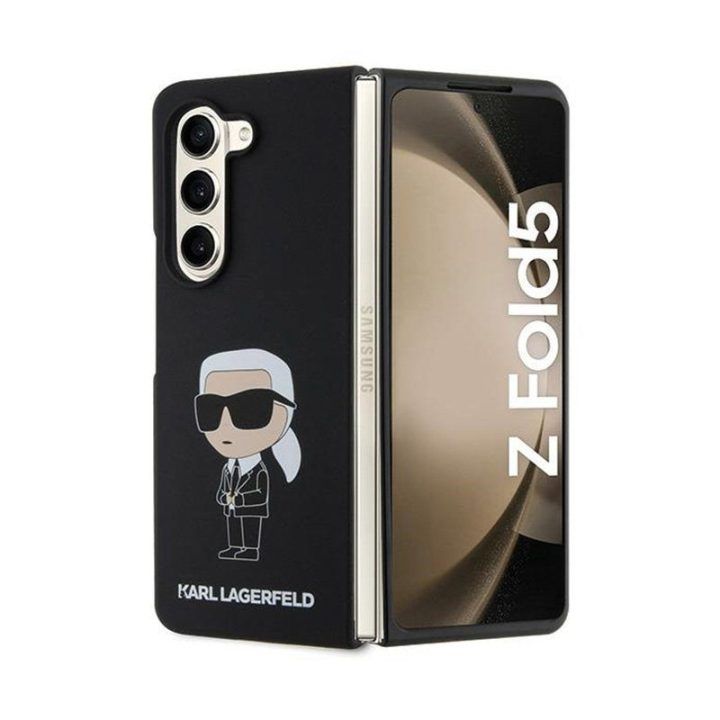 Karl Lagerfeld silikoninis dėklas Samsung Z Fold 5, juodas