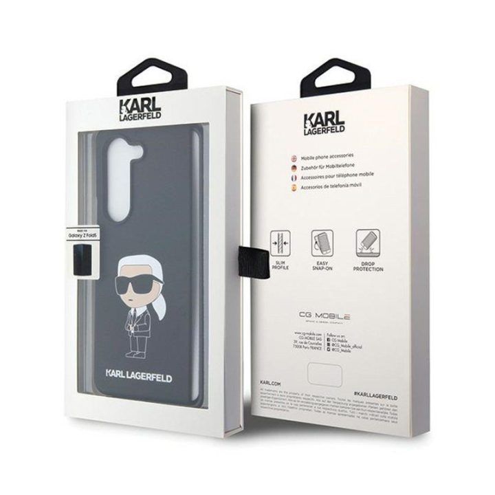 Karl Lagerfeld silikoninis dėklas Samsung Z Fold 5, juodas