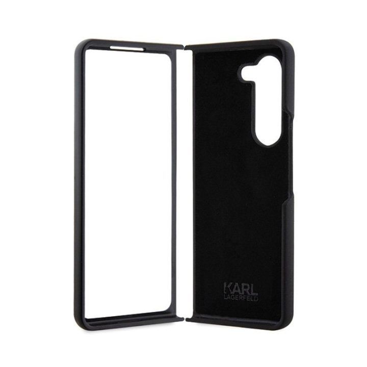 Karl Lagerfeld silikoninis dėklas Samsung Z Fold 5, juodas