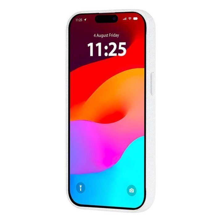 Dėklas iPhone 15 Pro Case-Mate Shimmer, sidabrinis