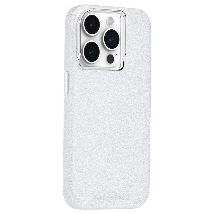 Dėklas iPhone 15 Pro Case-Mate Shimmer, sidabrinis
