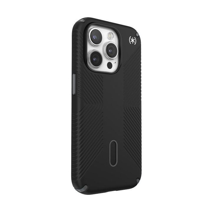 Speck Presidio2 Grip ClickLock MagSafe dėklas iPhone 15 Pro, juodas