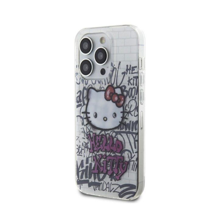 Dėklas iPhone 14 Pro Max Hello Kitty, baltas