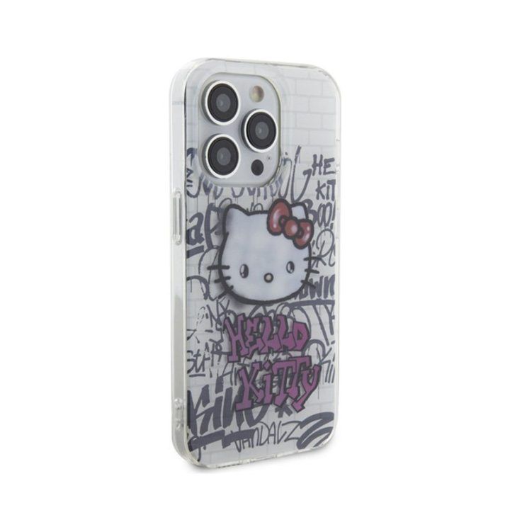 Dėklas iPhone 14 Pro Max Hello Kitty, baltas