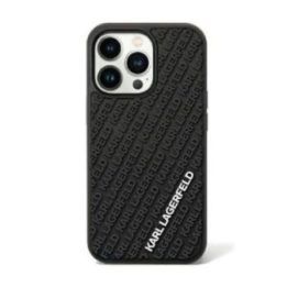 Karl Lagerfeld 3D Rubber Multi Logo dėklas iPhone 11, juodas