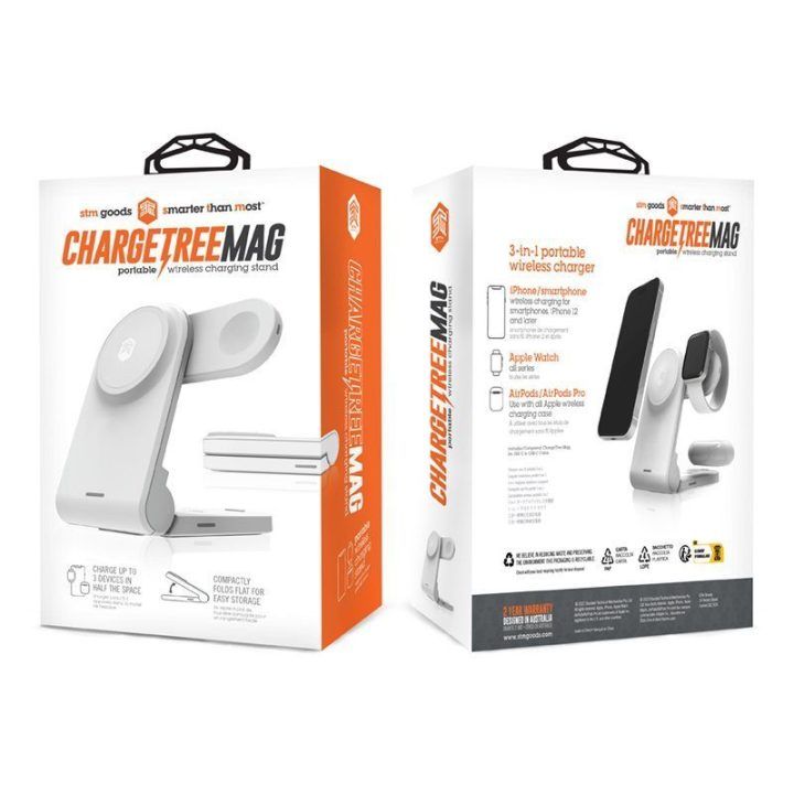 STM ChargeTree MAG 3 viename belaidis įkroviklis, baltas